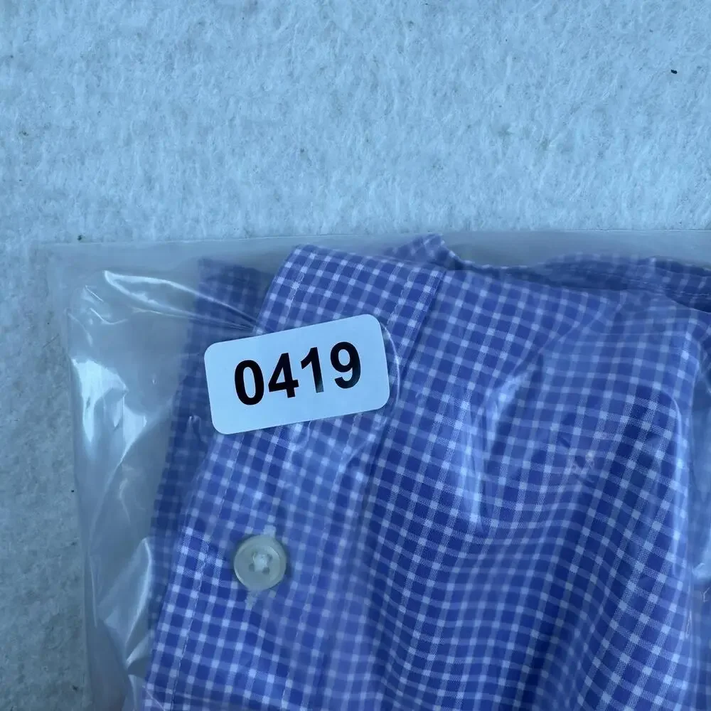 Ralph Lauren Shirt Mens Size 2XL Purple Check Long Sleeve Button Down Casual